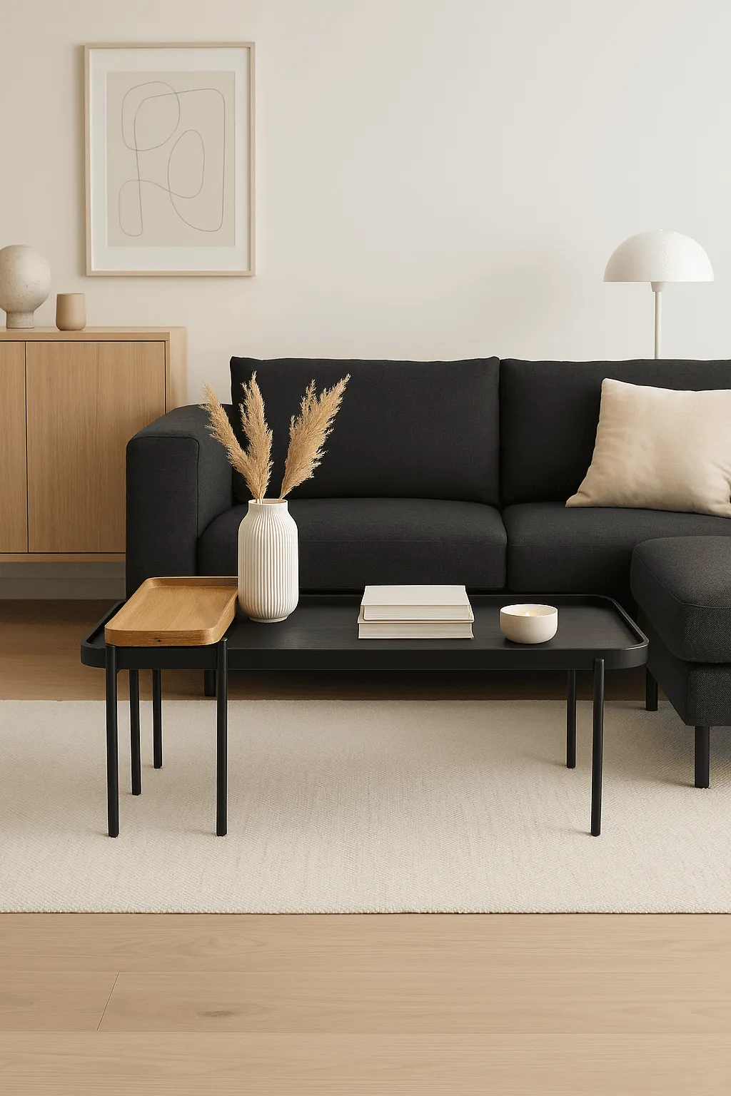 ChatGPT-Image-Jun-23-2025-07_38_20-PM-1 זוג שולחנות קפה יוקרתיים לסלון בצבע שחור ואלון דגם 5010 – תמונה 1