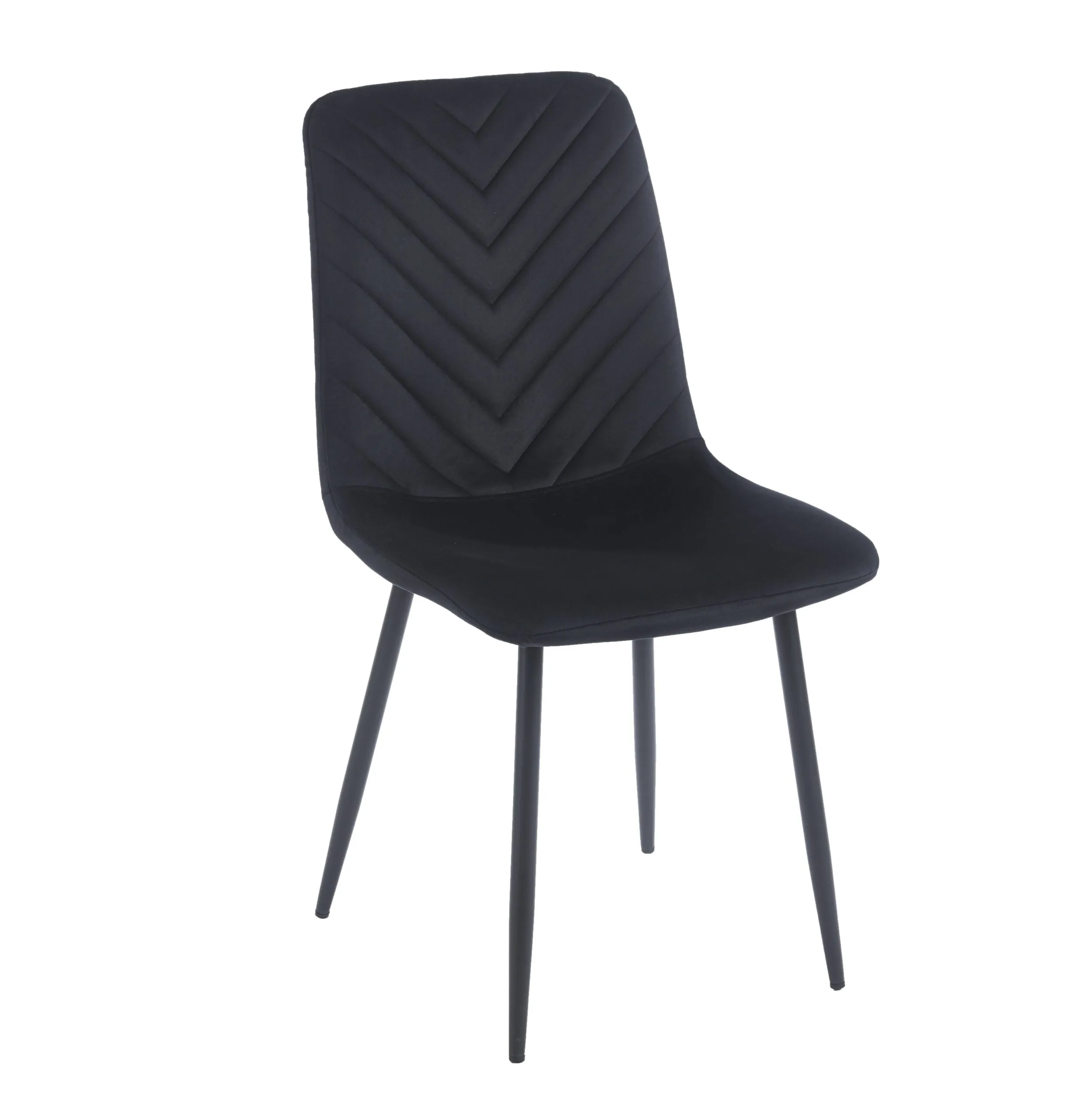 6129 BLACK(2) כיסא דגם 6129 בצבע שחור מבית Step Up – ריפוד קטיפה יוקרתי, רגלי מתכת חזקות ונוחות ארגונומית. אידיאלי לפינת אוכל, משרד או בית קפה. כולל אחריות מלאה.