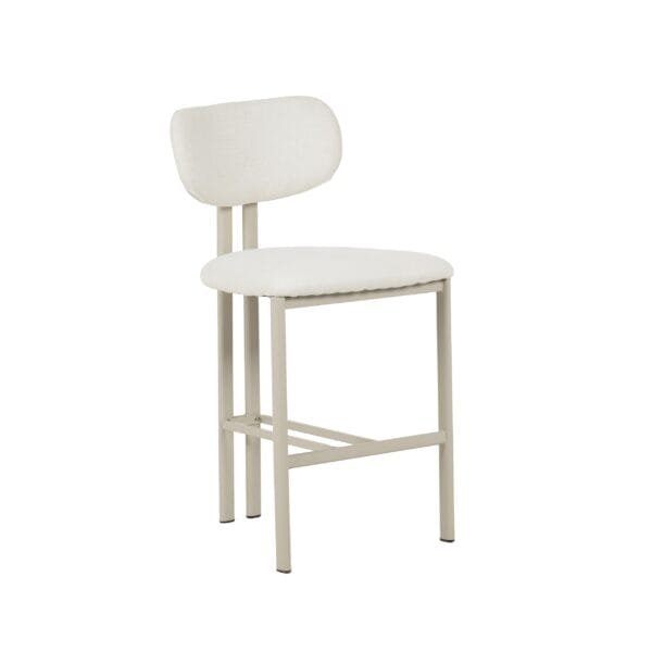 כיסא בר דגם 6123 מבית Step Up בצבע בז' שילוב רגליים תואמות