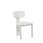 כיסא לפינת אוכל דגם 6122 בצבע בז' בשילוב רגליים תואמות