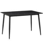 שולחן פינת אוכל מלבני דגם 801  בצבע שחור