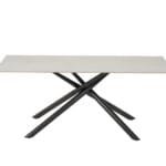 שולחן פינת אוכל מלבני יוקרתי עשוי שיש דגם 814 בצבע אפור