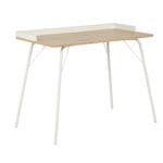 שולחן כתיבה דגם 1208 בצבע עץ בשילוב רגליים לבנות מבית Step Up