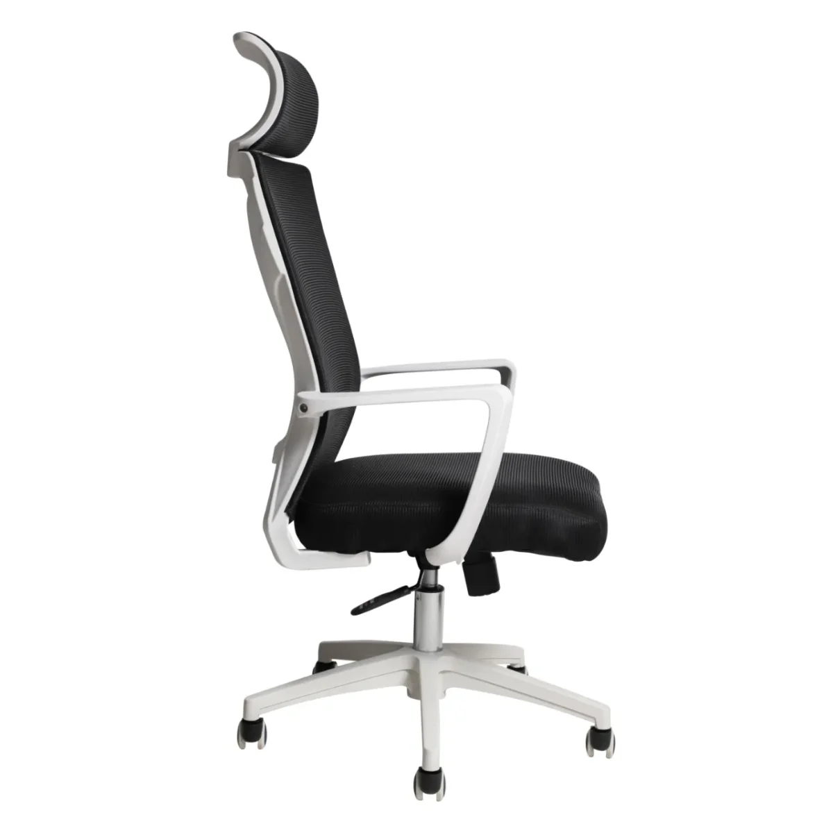 ⁦כיסא מחשב משרדי מתכוונן דגם 7019 צבע שחור בשילוב לבן⁩ – תמונה ⁦2⁩