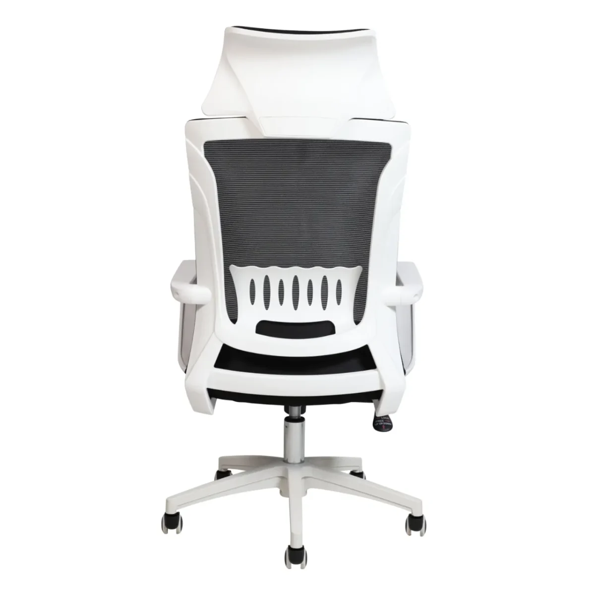 ⁦כיסא מחשב משרדי מתכוונן דגם 7019 צבע שחור בשילוב לבן⁩ – תמונה ⁦4⁩