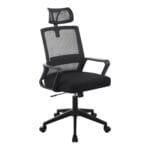 כיסא מחשב משרדי מתכוונן דגם 7017 מבית Step Up צבע שחור