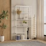 כוננית מתכת לבנה דגם 206 מבית Step Up