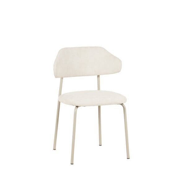 כיסא מרופד לפינת אוכל דגם 6131 בצבע קרם
