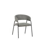 כיסא מרופד לפינת אוכל דגם 6132 בצבע אפור כהה