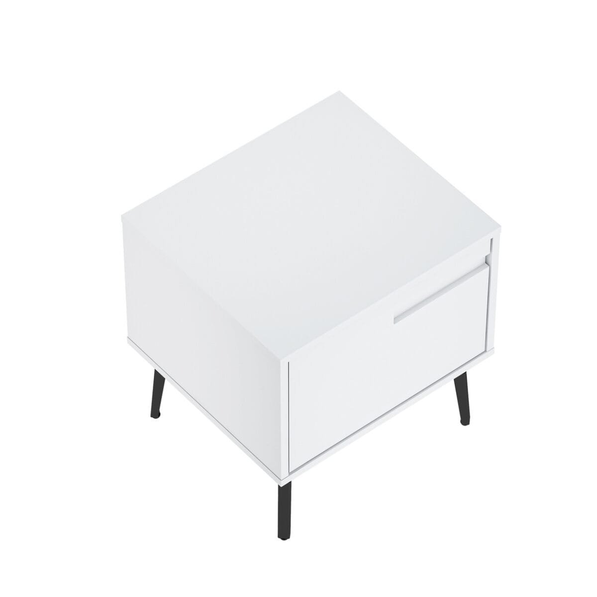 ⁦שידת לילה מעוצבת לצד המיטה בצבע לבן דגם 3289⁩ – תמונה ⁦4⁩