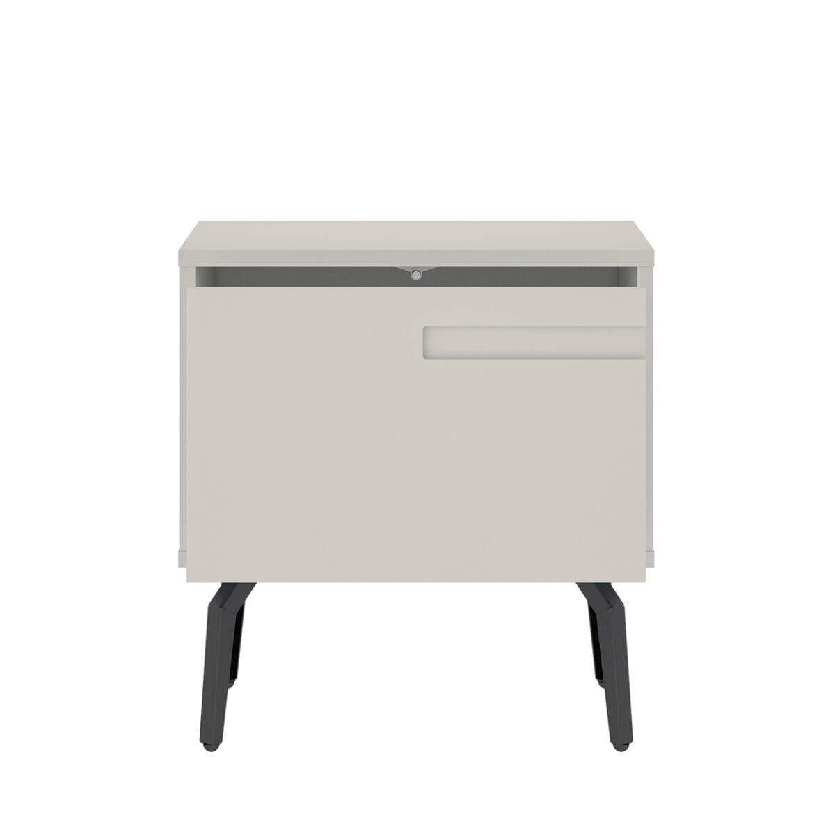 ⁦שידת לילה מעוצבת לצד המיטה בצבע שמנת דגם 3289⁩ – תמונה ⁦7⁩