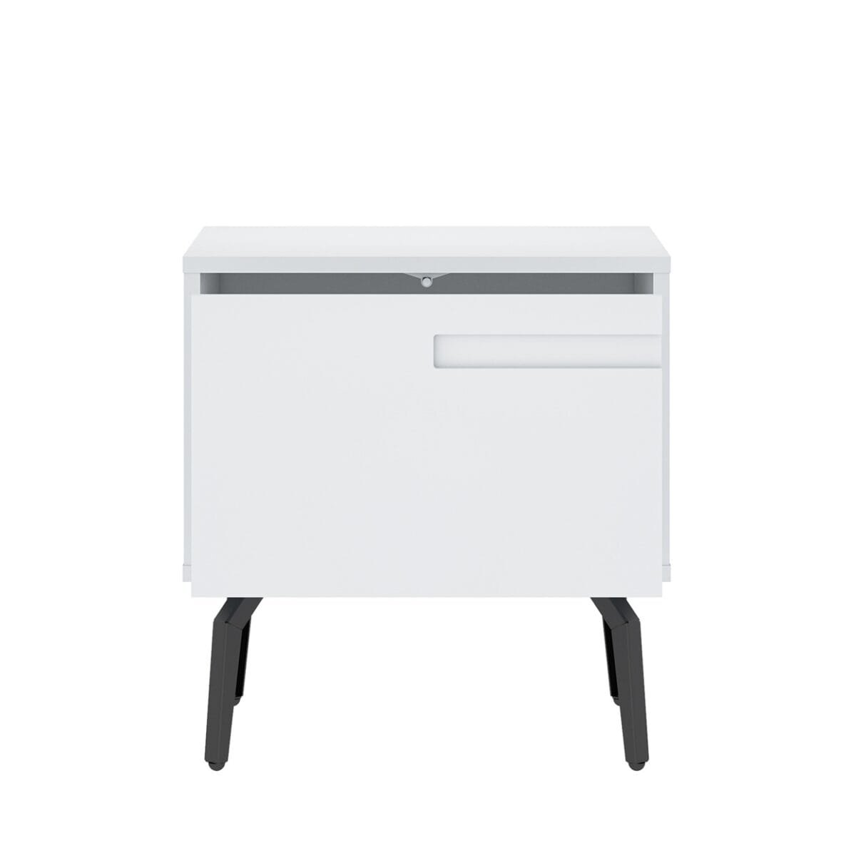 ⁦שידת לילה מעוצבת לצד המיטה בצבע לבן דגם 3289⁩ – תמונה ⁦6⁩