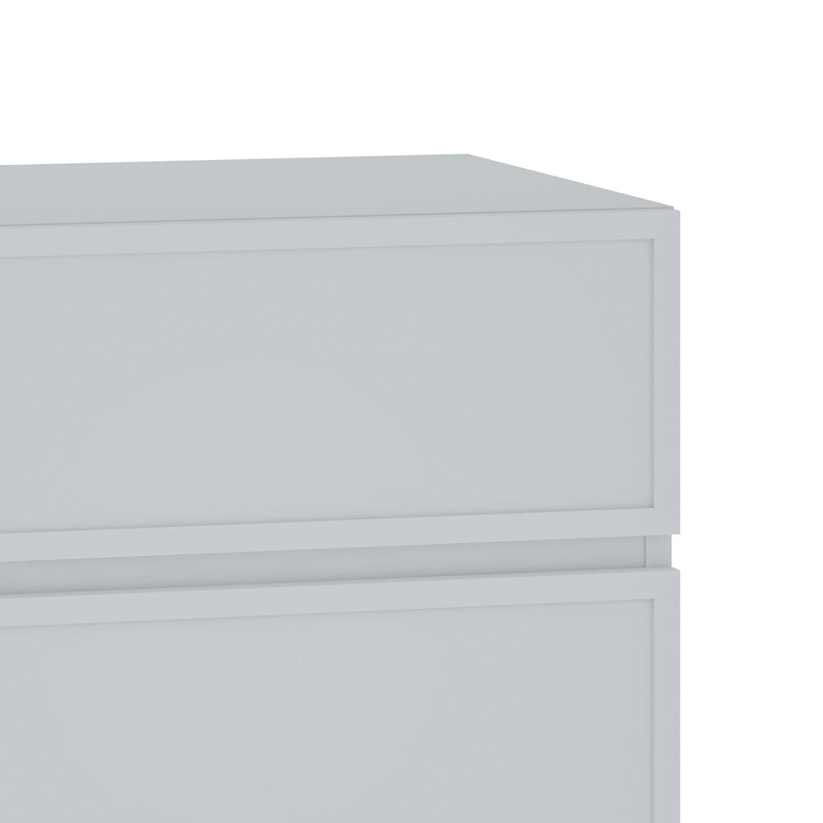 ⁦שידת לילה מעוצבת לצד המיטה בצבע אפור דגם 3288⁩ – תמונה ⁦6⁩