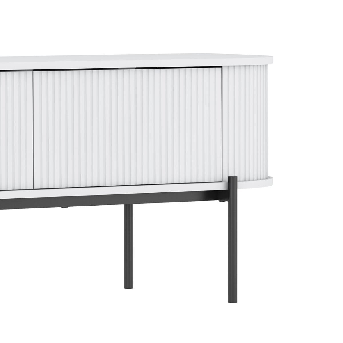 ⁦מזנון טלוויזיה יוקרתי לסלון דגם 4081  ניתן לתלייה באורך 180 ס"מ צבע לבן⁩ – תמונה ⁦6⁩