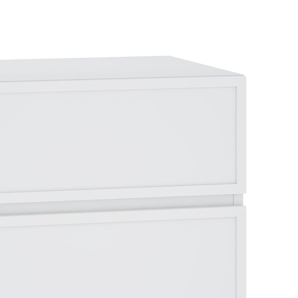 ⁦שידת לילה מעוצבת לצד המיטה בצבע לבן דגם 3288⁩ – תמונה ⁦4⁩