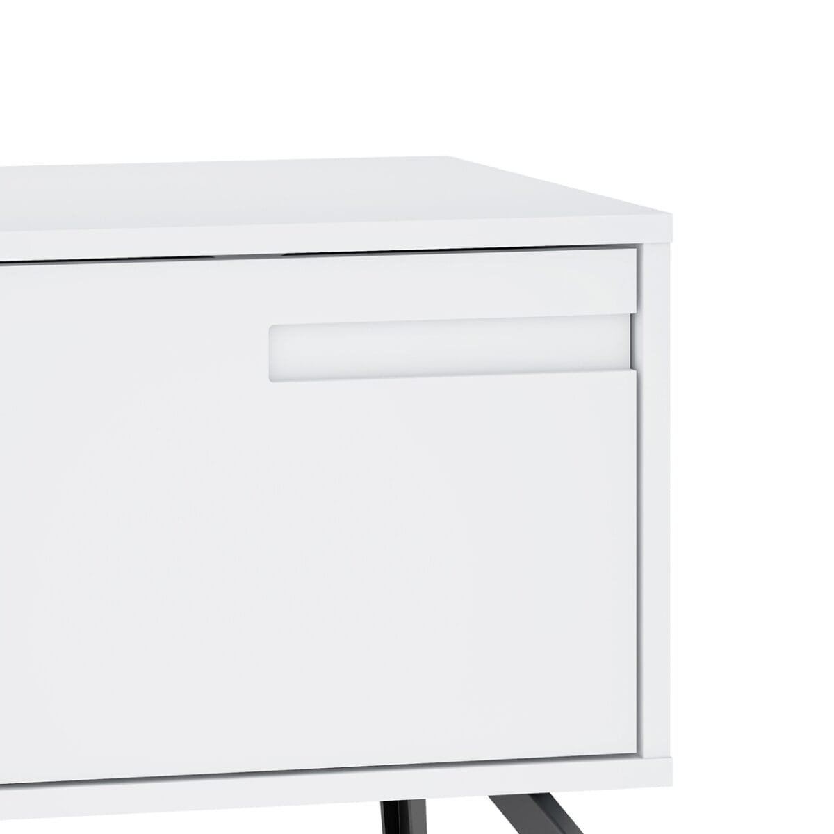 ⁦שידת לילה מעוצבת לצד המיטה בצבע לבן דגם 3289⁩ – תמונה ⁦7⁩