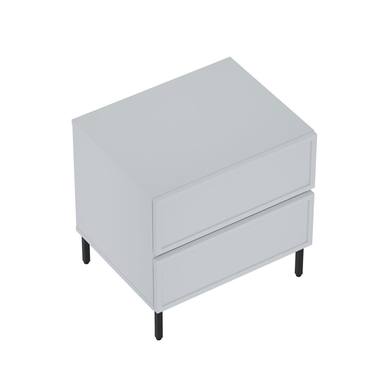 ⁦שידת לילה מעוצבת לצד המיטה בצבע אפור דגם 3288⁩ – תמונה ⁦5⁩