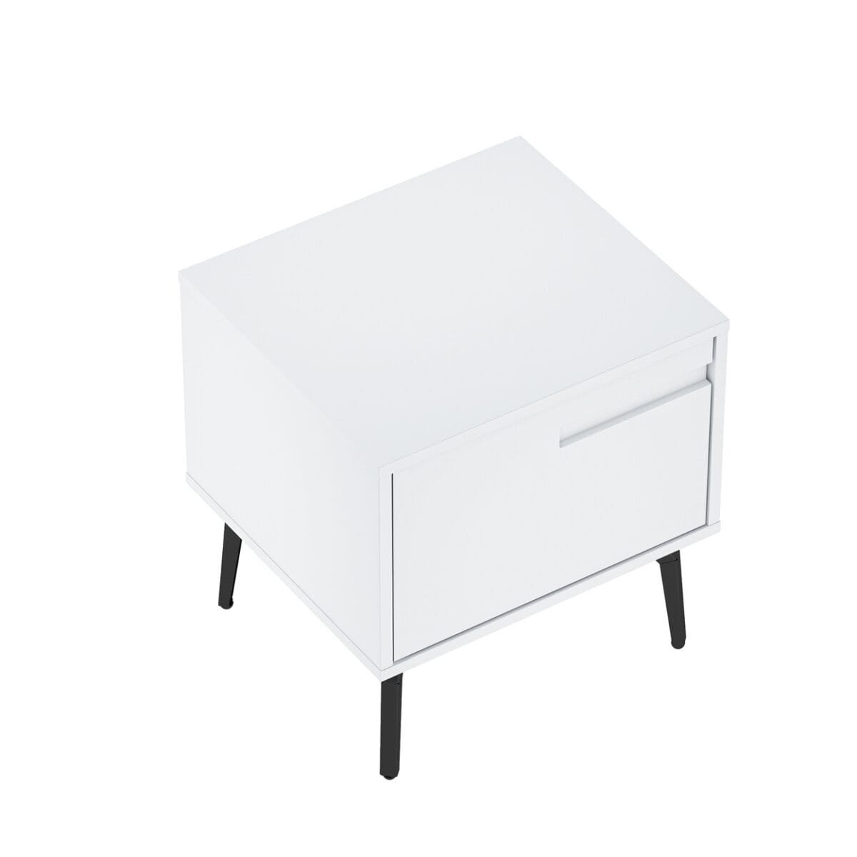 ⁦שידת לילה מעוצבת לצד המיטה בצבע לבן דגם 3289⁩ – תמונה ⁦8⁩