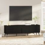 מזנון טלוויזיה מודרני לסלון דגם 4082 באורך 160 ס"מ צבע שחור