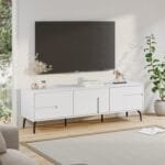 מזנון טלוויזיה מודרני לסלון דגם 4082 באורך 160 ס"מ צבע לבן