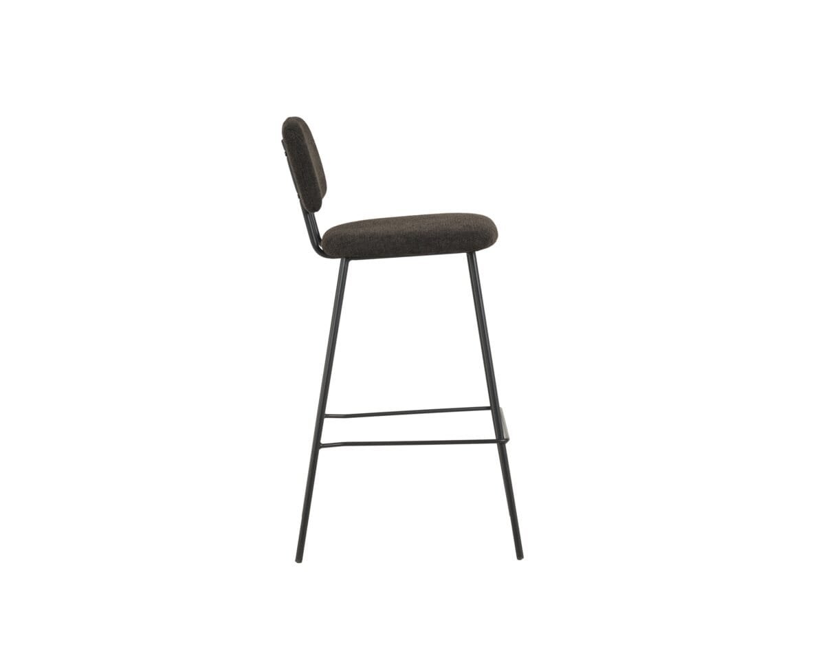 ⁦כיסא בר בר מרופד דגם 6143 בצבע שחור⁩ – תמונה ⁦4⁩