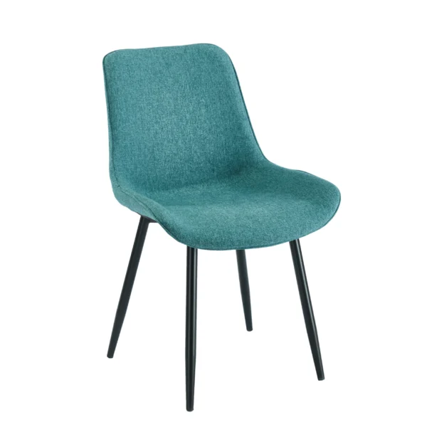 כיסא מרופד לפינת אוכל דגם 6159 בצבע טורקיז