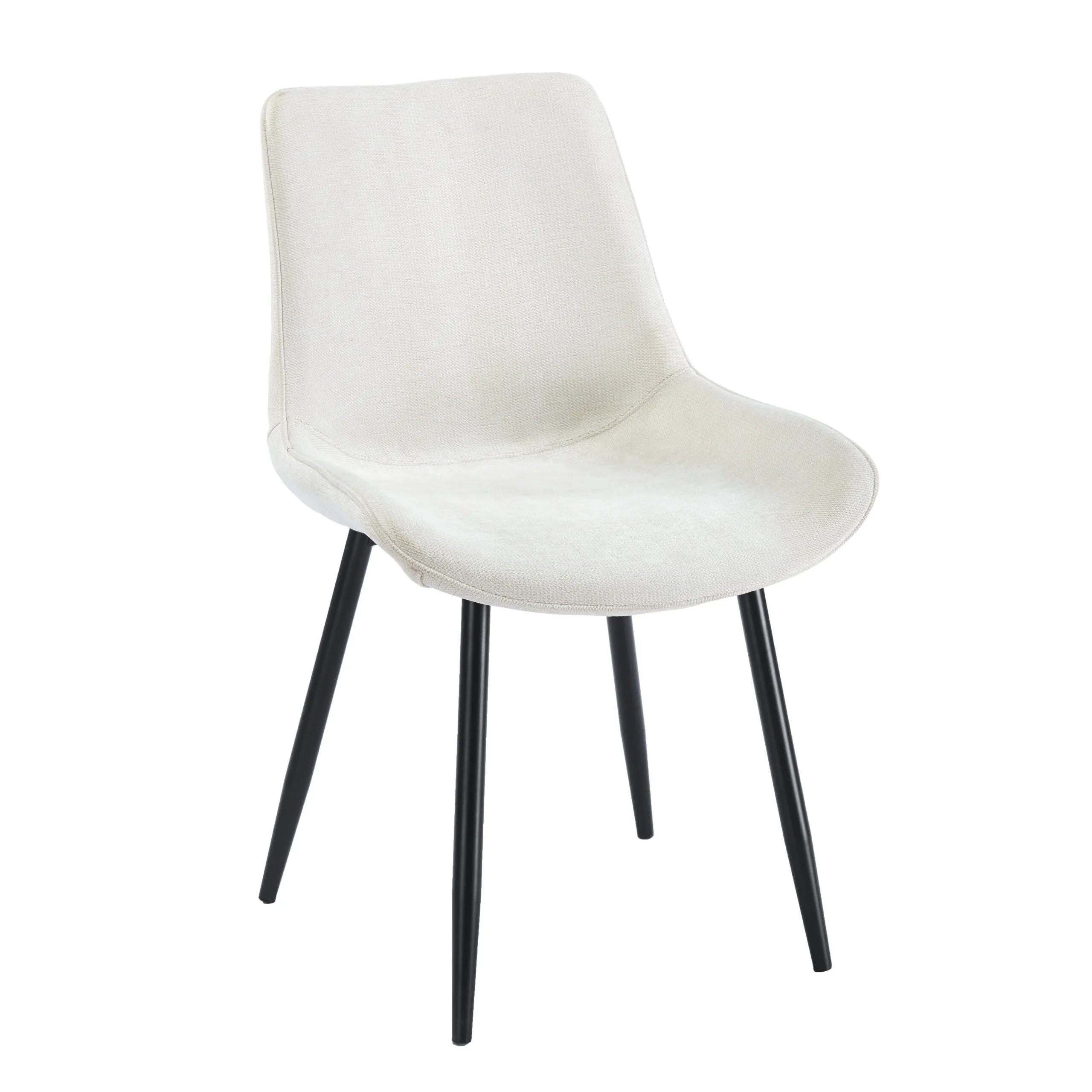 11.426008 副本 כיסא מרופד לפינת אוכל דגם 6159 בצבע קרם – תמונה 1