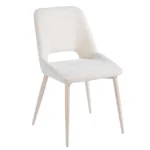 כיסא מרופד לפינת אוכל דגם 6160 בצבע קרם