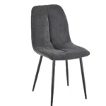 כיסא מרופד לפינת אוכל דגם 6139 בצבע אפור כהה