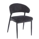 כיסא מרופד לפינת אוכל דגם 6162 בצבע אפור כהה