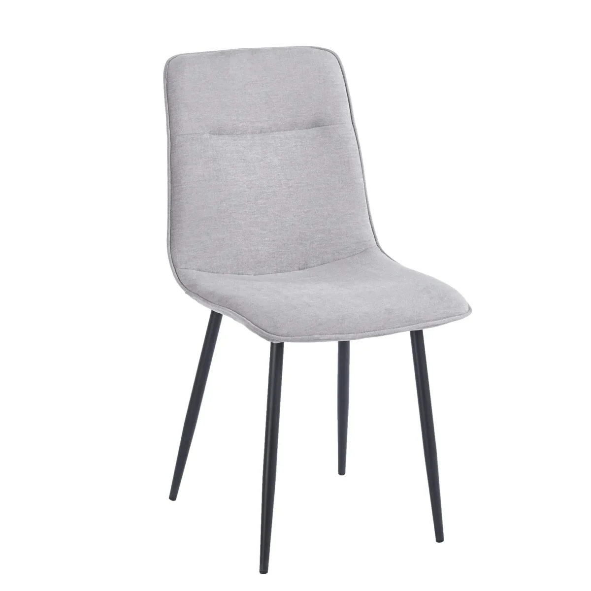 ⁦כיסא מרופד לפינת אוכל דגם 6163 בצבע אפור⁩ – תמונה ⁦2⁩