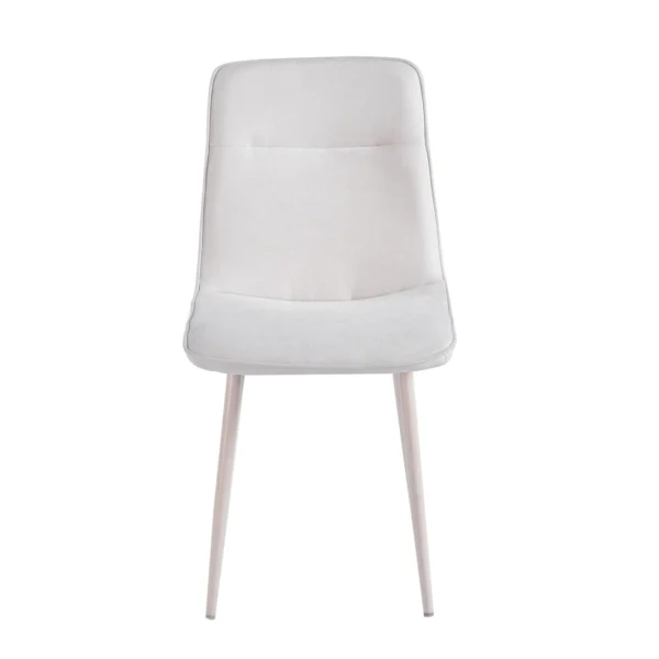 כיסא מרופד לפינת אוכל דגם 6163 בצבע קרם