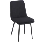 כיסא מרופד לפינת אוכל דגם 6164 בצבע אפור כהה