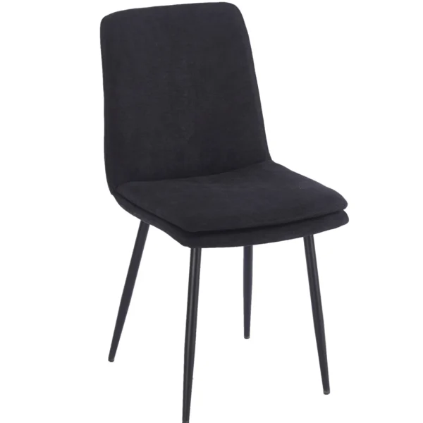 כיסא מרופד לפינת אוכל דגם 6164 בצבע אפור כהה