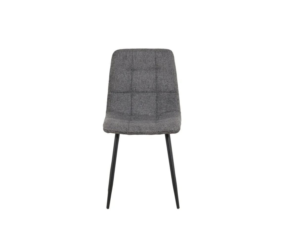 ⁦כיסא מרופד לפינת אוכל דגם 6149 בצבע אפור כהה⁩ – תמונה ⁦3⁩