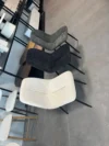 ⁦כיסא מרופד לפינת אוכל דגם 6139 בצבע אפור כהה⁩ – תמונה ⁦2⁩