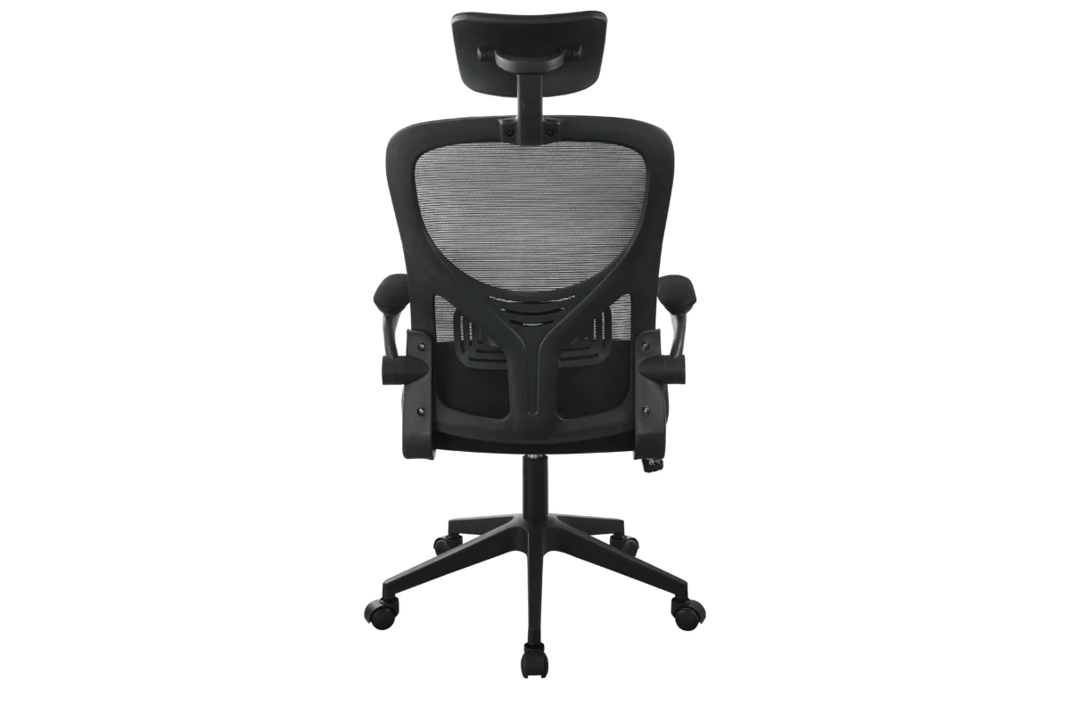 ⁦כיסא מחשב משרדי מתכוונן דגם 7022 בצבע שחור שילוב לבן⁩ – תמונה ⁦3⁩