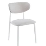 כיסא לפינת אוכל דגם 6120 בצבע בז' שילוב רגליים תואמות