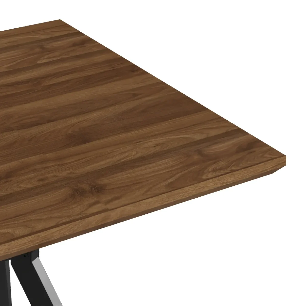 ⁦שולחן פינת אוכל מלבני דגם 818 בצבע עץ אגוז⁩ – תמונה ⁦5⁩