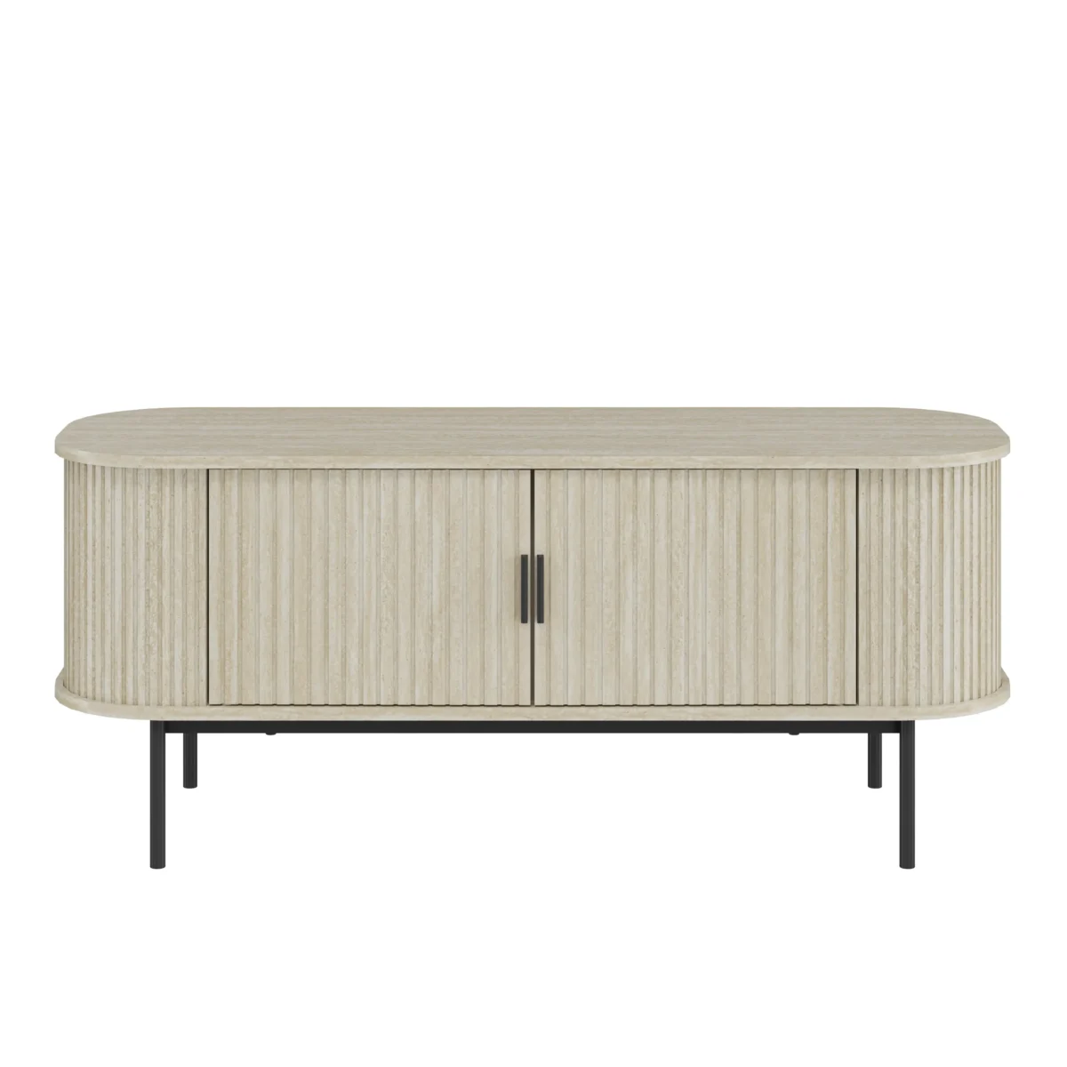 ⁦מזנון טלוויזיה מעוצב לסלון דגם 4078 באורך 120 ס"מ בגימור טרוונטין⁩ – תמונה ⁦4⁩