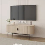 מזנון טלוויזיה מעוצב לסלון דגם 4078 באורך 120 ס"מ צבע קרם - סהרה