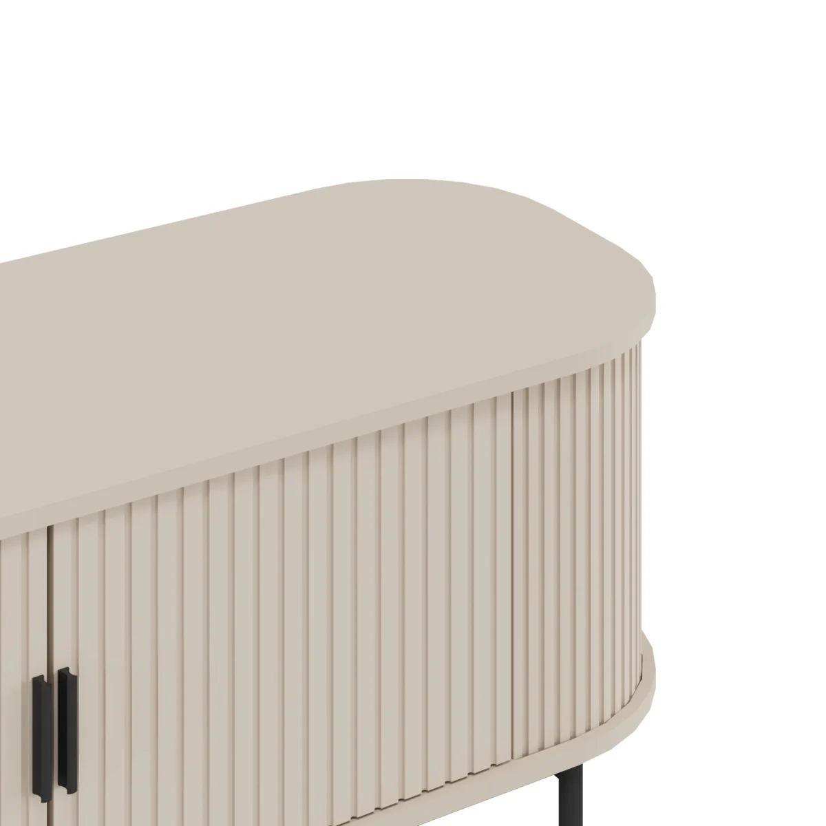 ⁦מזנון טלוויזיה מעוצב לסלון דגם 4078 באורך 120 ס"מ צבע קרם - סהרה⁩ – תמונה ⁦5⁩