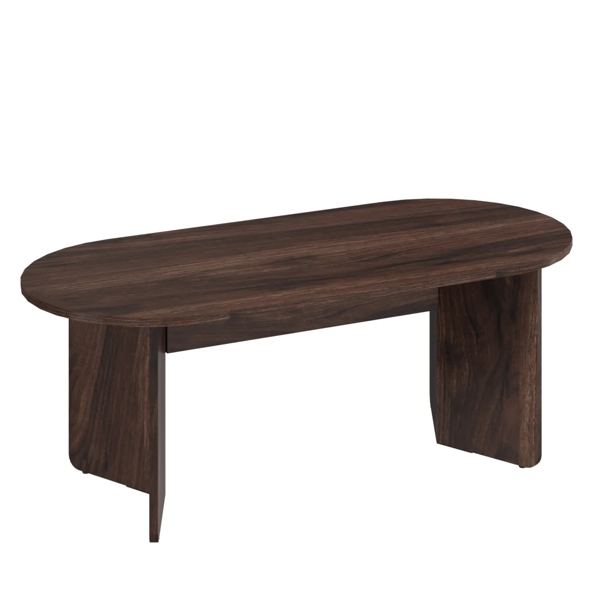 ⁦שולחן סלון אובלי דגם 5030 בצבע אגוז⁩ – תמונה ⁦5⁩