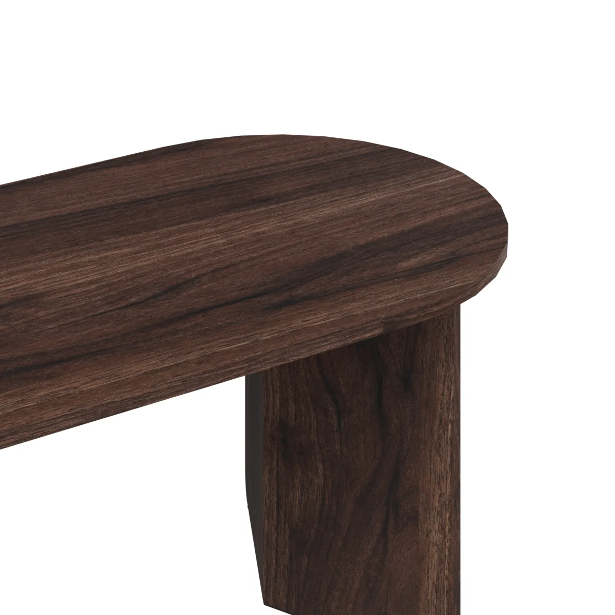 ⁦שולחן סלון אובלי דגם 5030 בצבע אגוז⁩ – תמונה ⁦4⁩