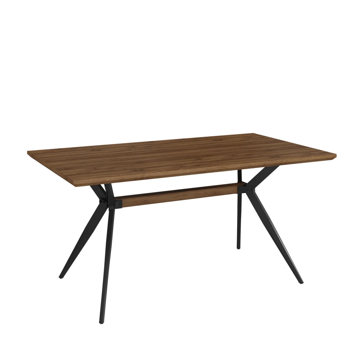 ⁦שולחן פינת אוכל מלבני דגם 818 בצבע עץ אגוז⁩ – תמונה ⁦4⁩