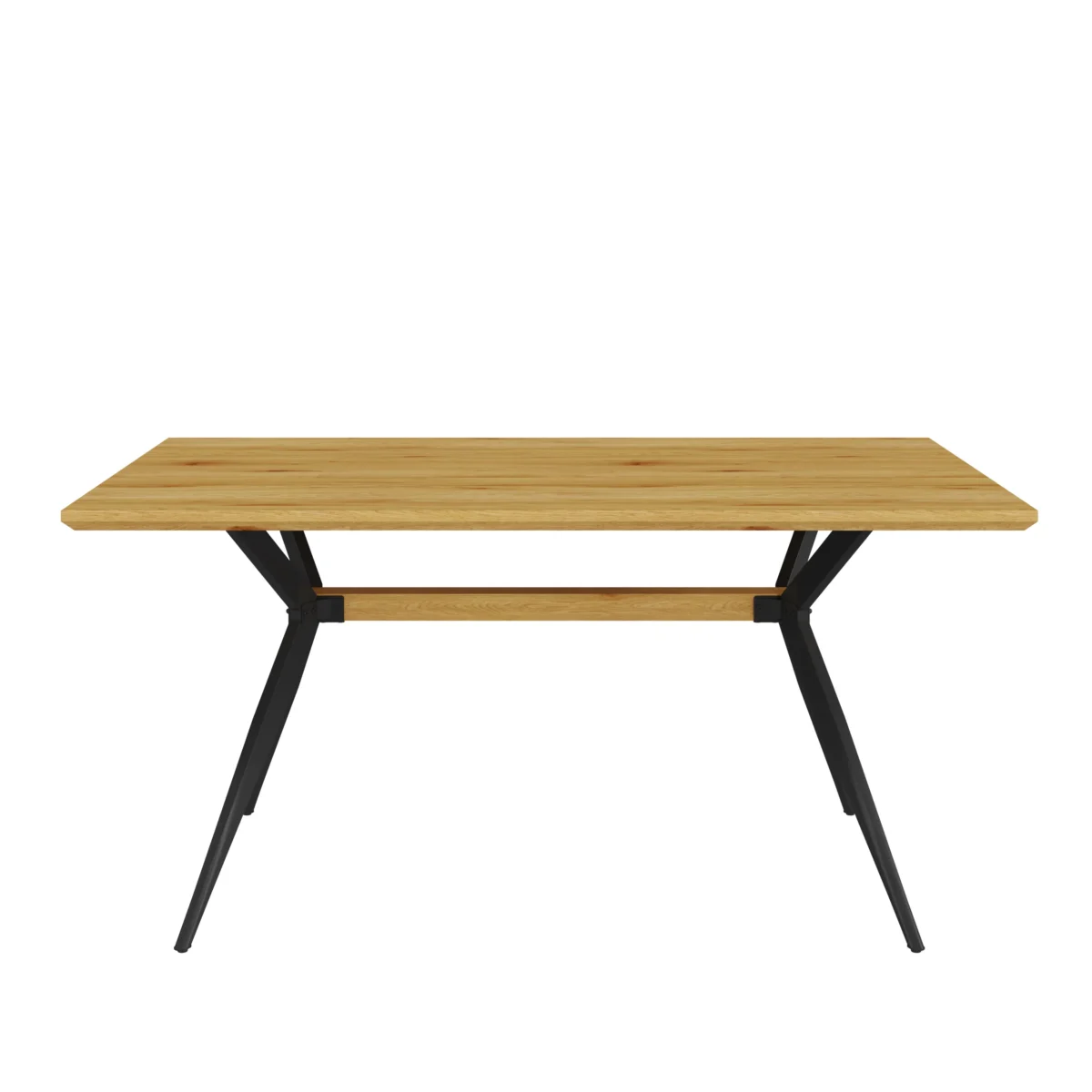 ⁦שולחן פינת אוכל מלבני דגם 818 בצבע עץ אלון⁩ – תמונה ⁦3⁩