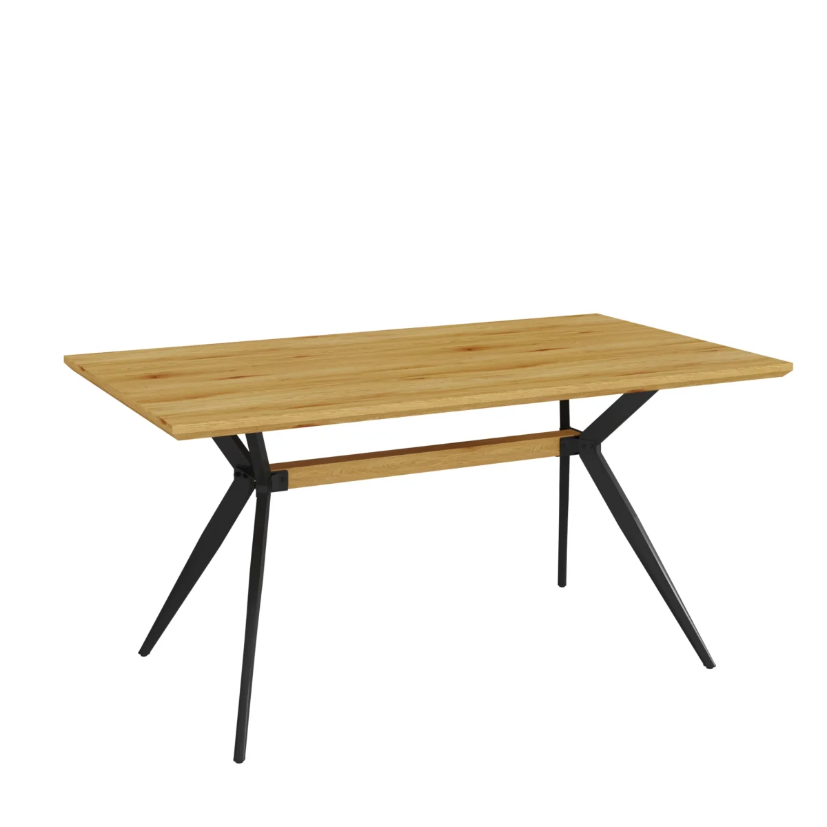 ⁦שולחן פינת אוכל מלבני דגם 818 בצבע עץ אלון⁩ – תמונה ⁦4⁩