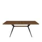 שולחן פינת אוכל מלבני נפתח דגם 807 בצבע עץ אגוז