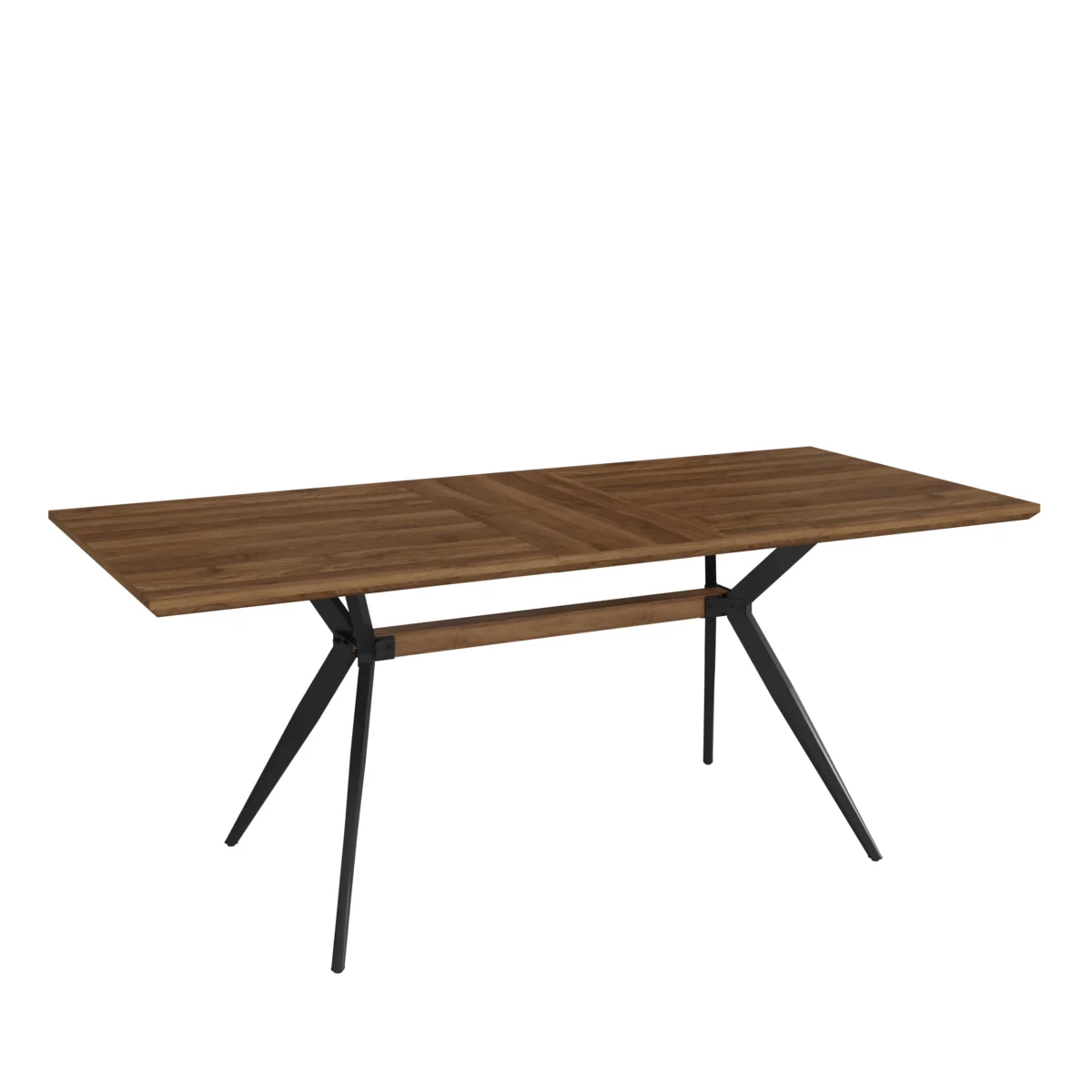 ⁦שולחן פינת אוכל מלבני נפתח דגם 807 בצבע עץ אגוז⁩ – תמונה ⁦2⁩