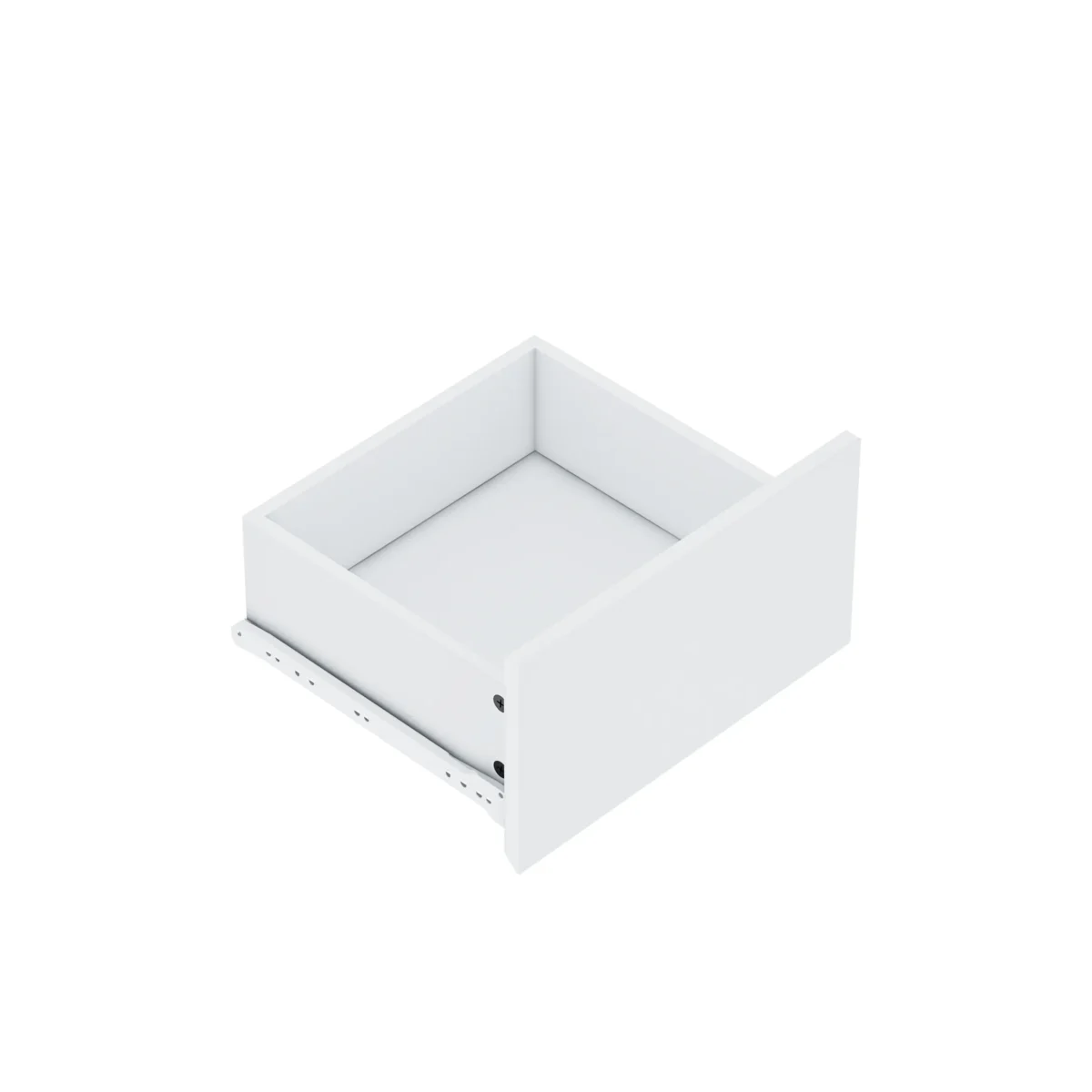 ⁦שידת לילה מעוצבת לצד המיטה בצבע לבן בשילוב זכוכית דגם 3284⁩ – תמונה ⁦10⁩